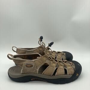 Mens Size 10.5 Keen Newport H2 Sandals Tan Waterproof Shoes Beach Hiking 1010949